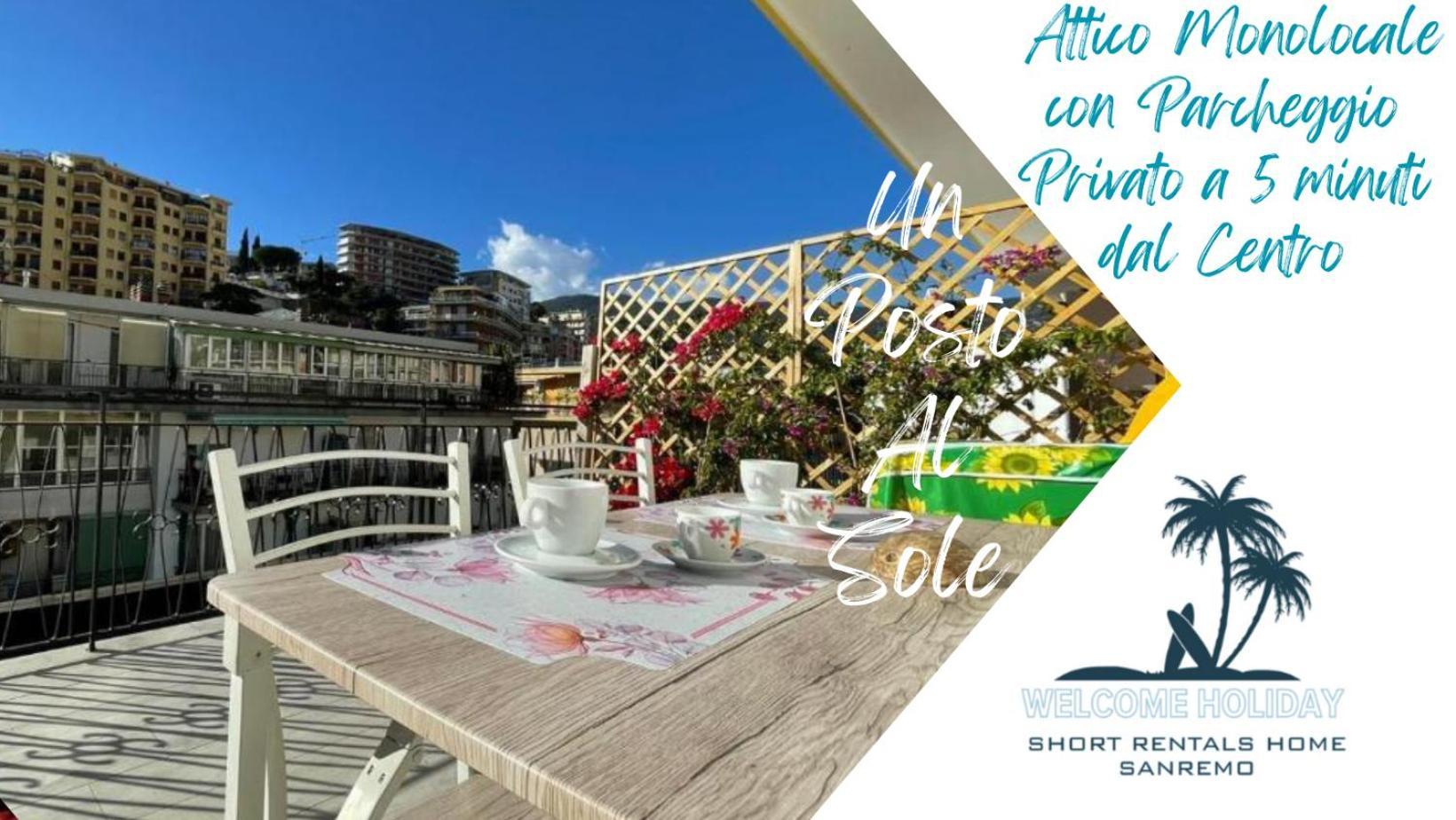 Apartamento Wh - Un Posto Al Sole - Attico Monolocale Con Parcheggio Gratuito - 5 Minuti Dal Centro - Wifi San Remo Exterior foto